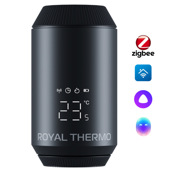 Термостат радиаторный электронный Royal Thermo Smart Heat 2.0, черный