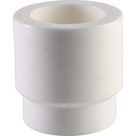 Политэк 50х32 Муфта переходная внутр./наруж. для полипропиленовых труб под сварку (цвет белый)