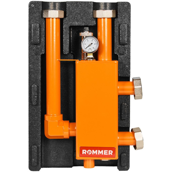 RDG-1015-104003 ROMMER Гидравлическая стрелка с накидными гайками 1 1/2 , 5,60 м3/час, в теплоизоляции, RDG-1015-104003