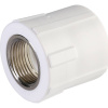 Политэк 32х3/4" Муфта комбинированная внутр. резьба для полипропиленовых труб под сварку (цвет белый)