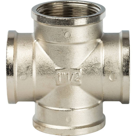 STOUT Крестовина ВВ никелированная 1"1/2