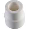 Политэк 25х20 Муфта переходная внутр./наруж. для полипропиленовых труб под сварку (цвет белый)