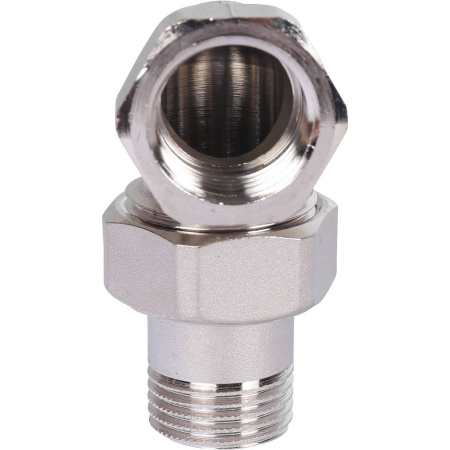 STOUT Разъемное угловое соединение "американка" ВН, никелированное 1/2"